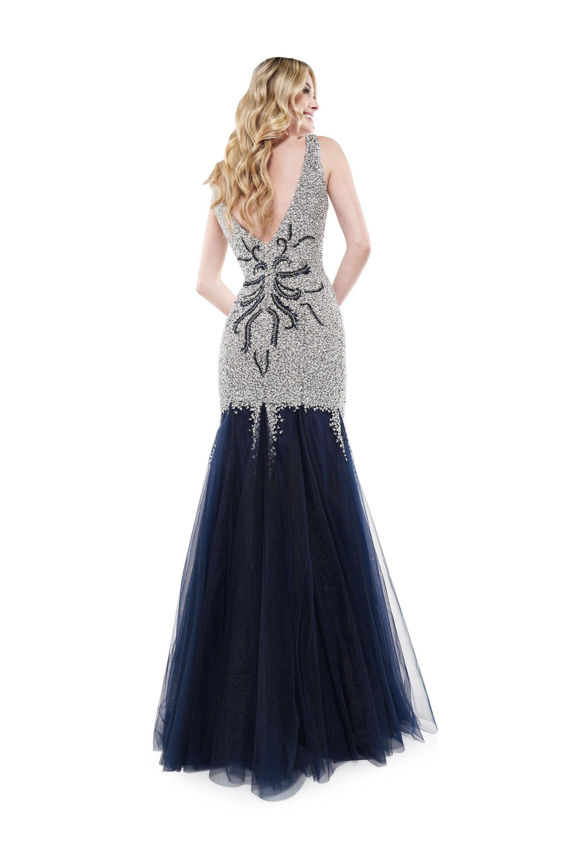 Colors Long Sleeveless Mermaid Prom Gown 697 - The Dress Outlet