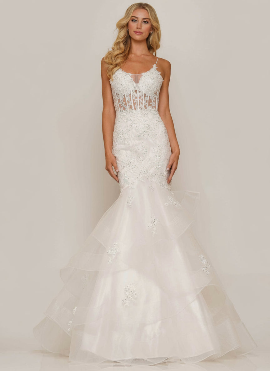 Colors Long Spaghetti Strap Evening Dress 2899 - The Dress Outlet