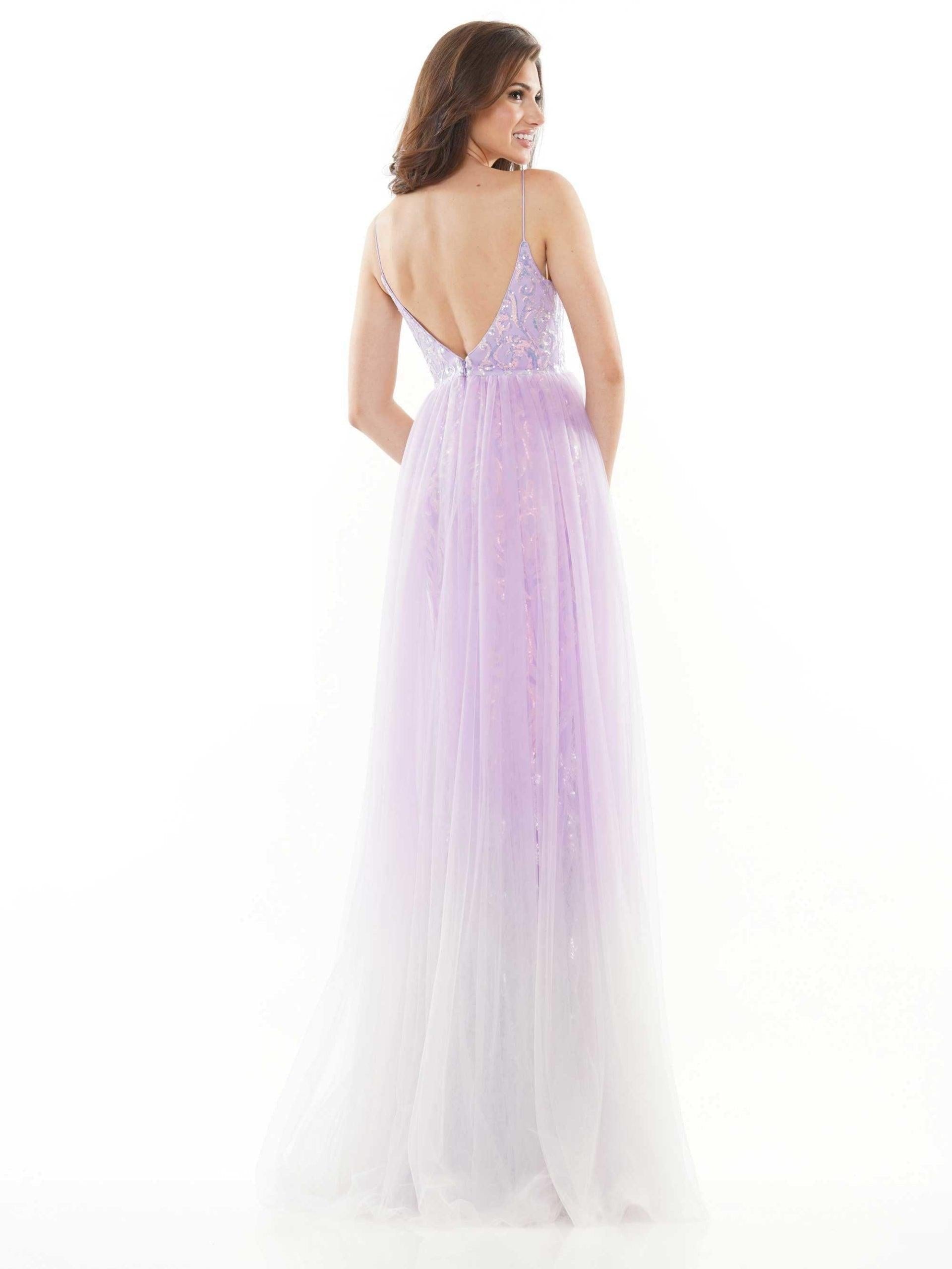 Colors Long Spaghetti Strap Ombre Prom Dress 2757 - The Dress Outlet