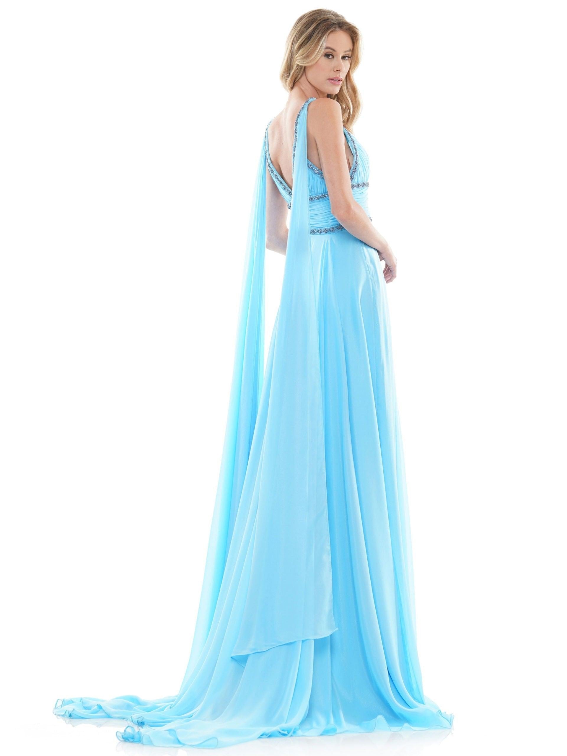 Colors Prom Long Formal Beaded Chiffon Dress 2699 - The Dress Outlet
