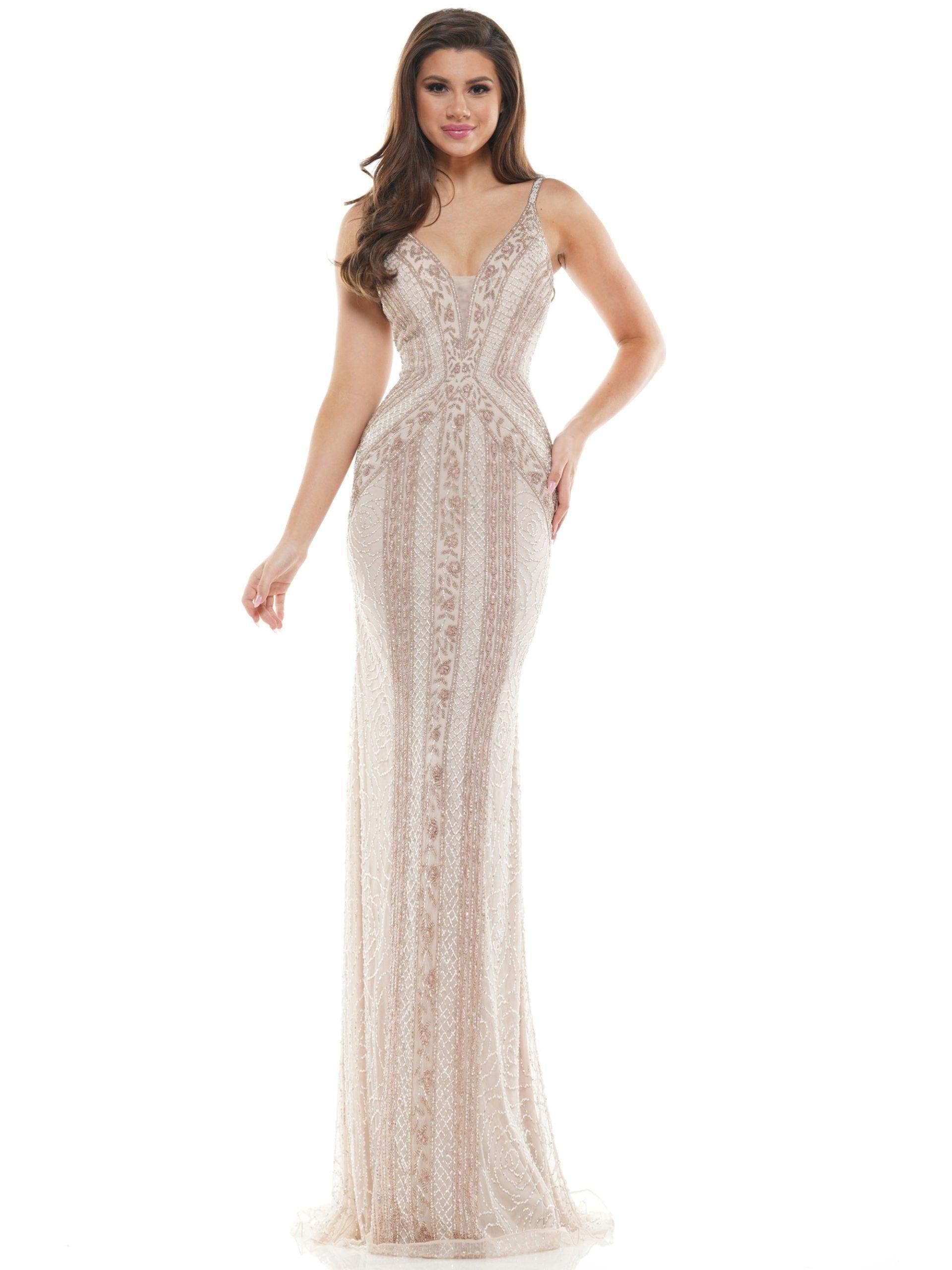 Colors Prom Long Formal Fitted Dress 108 - The Dress Outlet