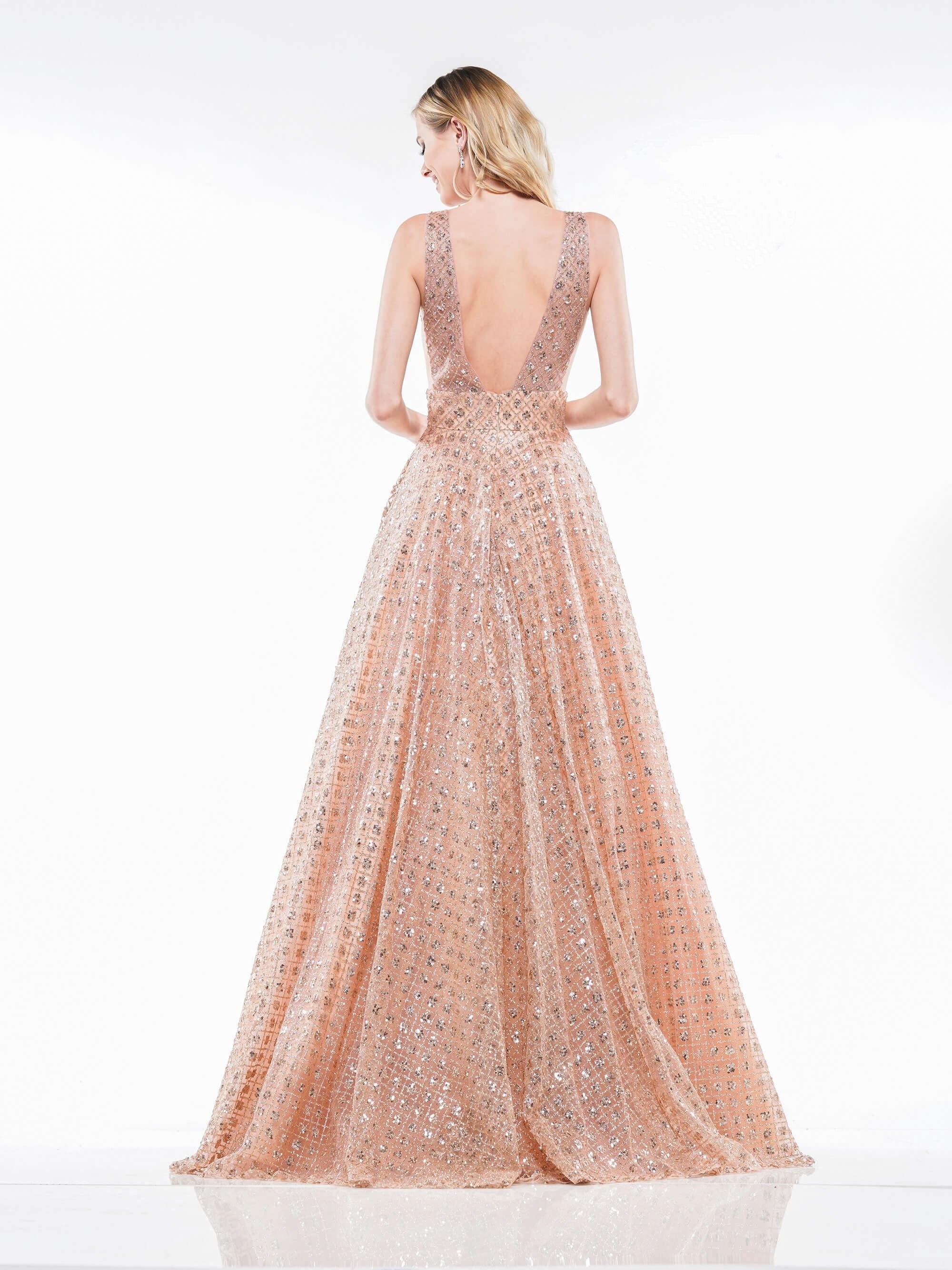Colors Prom Long Glitter Ball Gown 2170 - The Dress Outlet