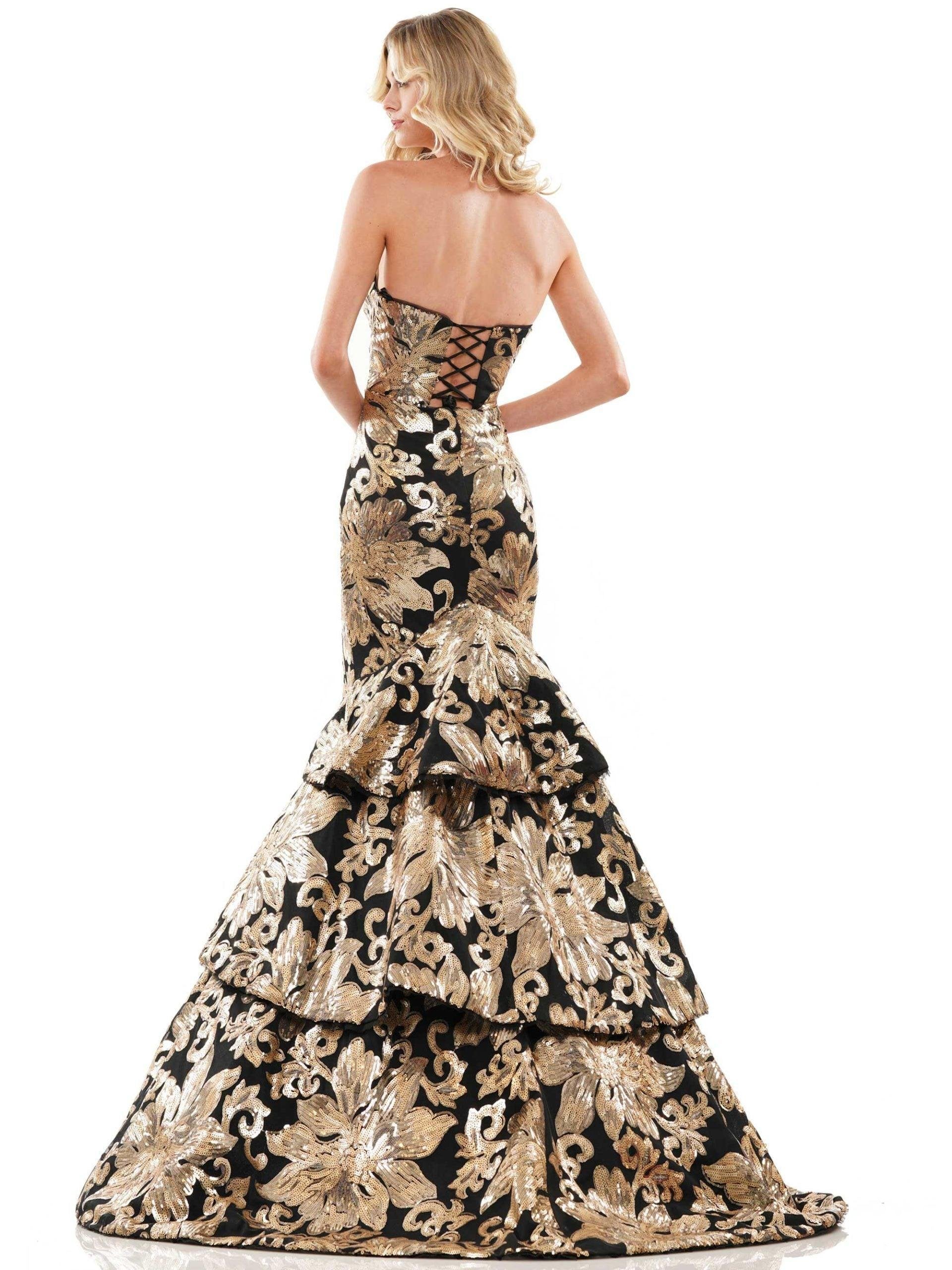Colors Sexy Long Strapless Evening Dress 2909 - The Dress Outlet