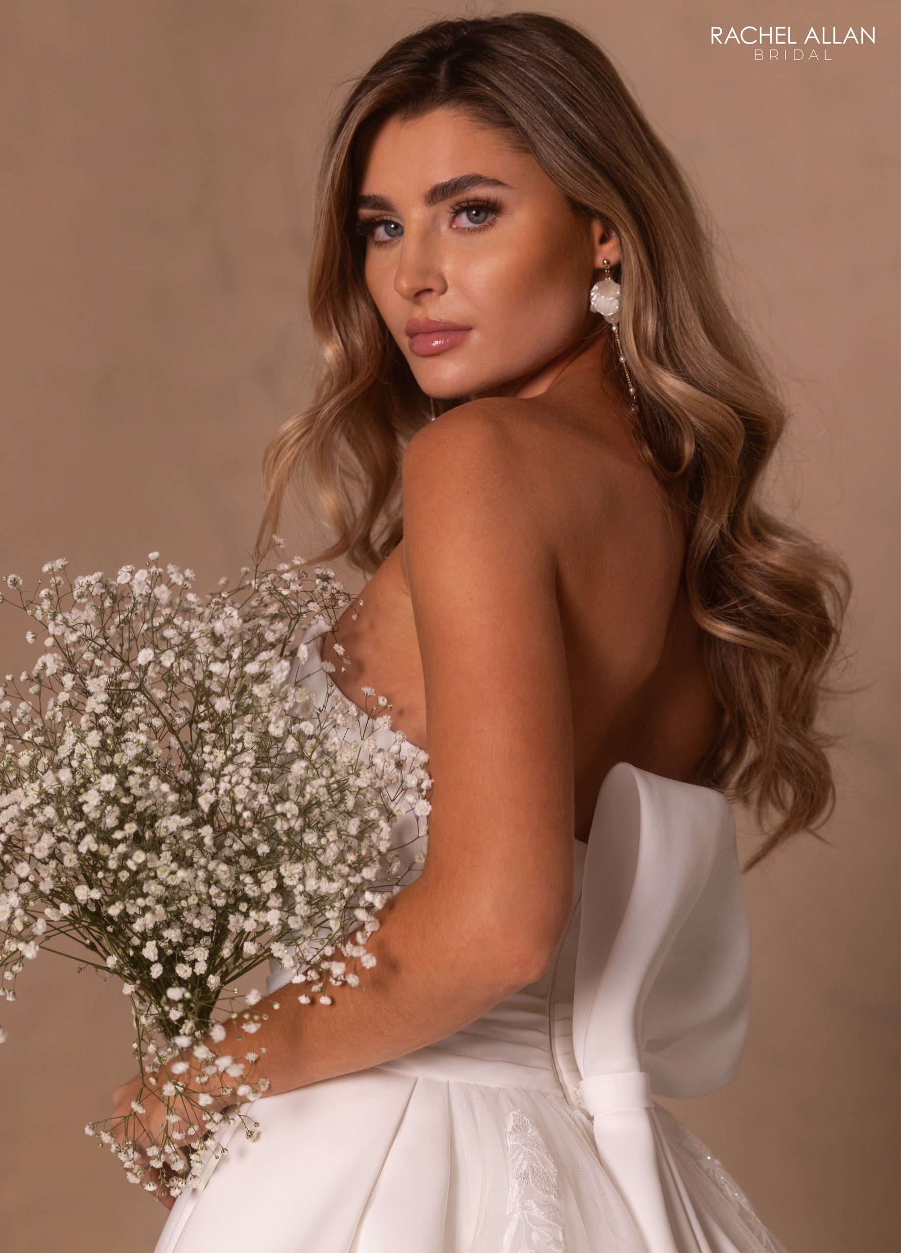 Wedding Dresses Long Pleated Wedding Dress Ivory