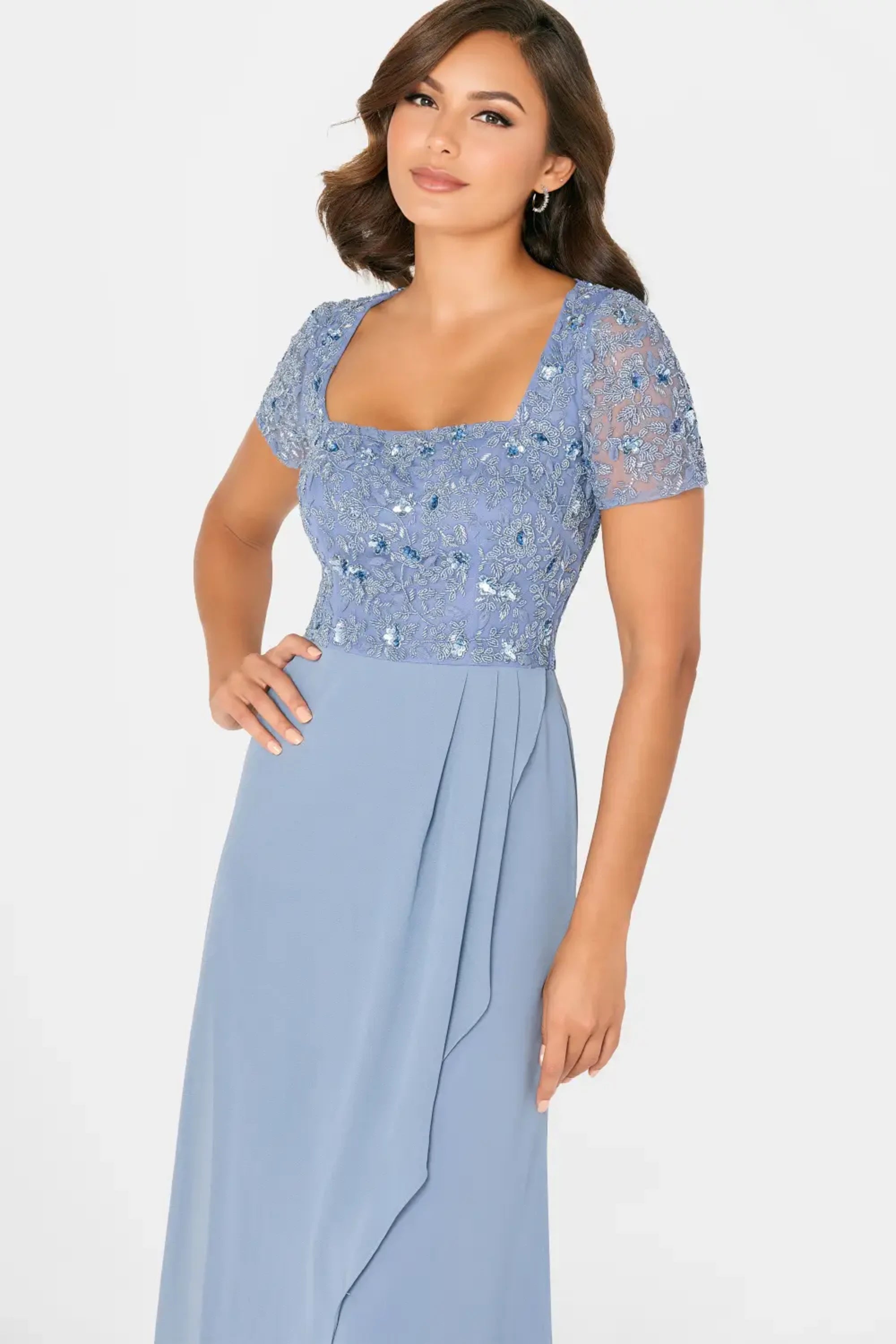 Mother of the Bride Dresses Long A Line Mother of the Bride Dress Blue Slate