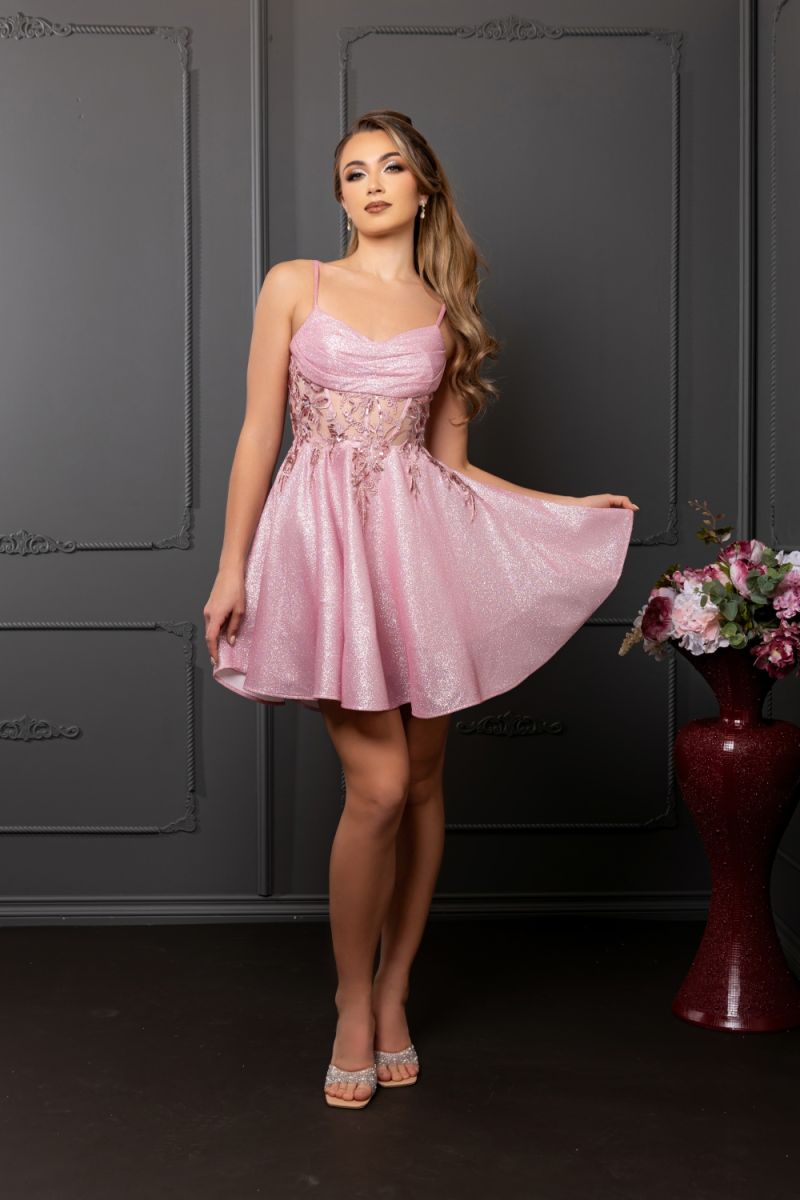 Scoop Mini/Short Tulle Cocktail A-Line May Queen 2107
