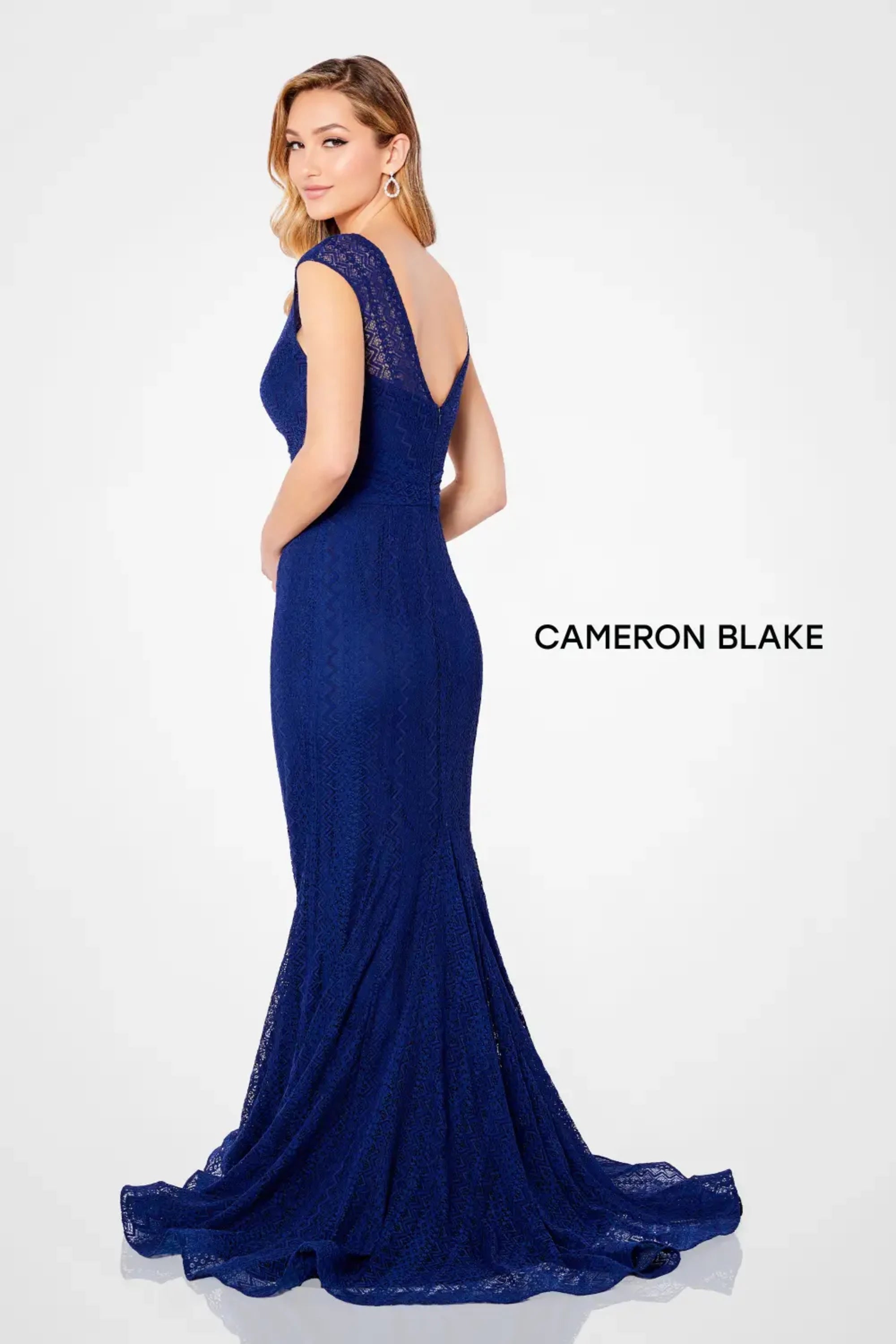 Mother of the bride Dresses Long Formal Mother of the Bride Fitted Evening Dress Navy Blue