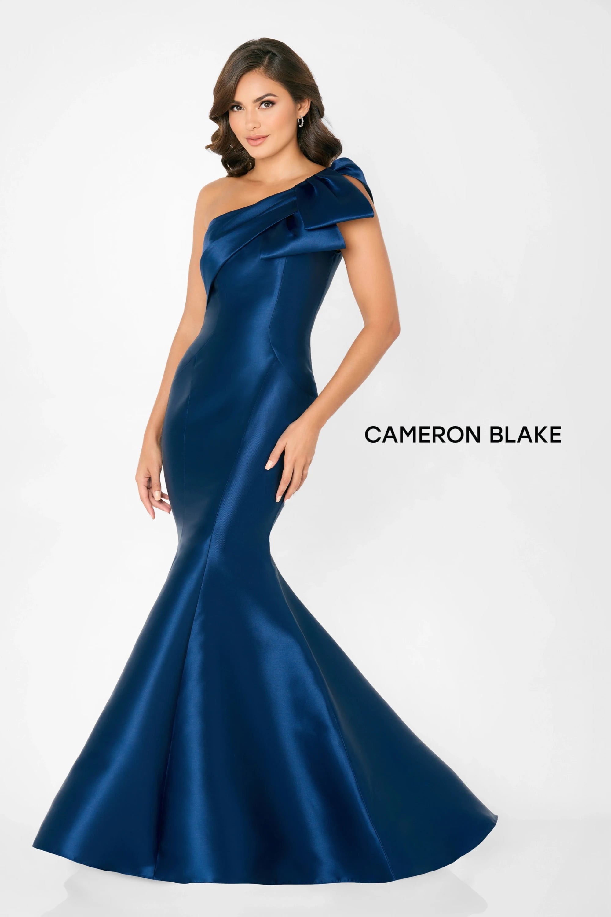 Formal Dresses Formal Long Pleated Evening Dress Navy Blue