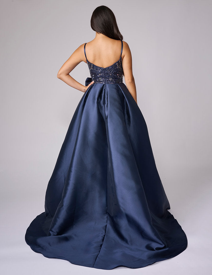 Prom Dresses Ball Gown Long Formal Corset Evening Prom Dress Nina Canacci 3278 Navy