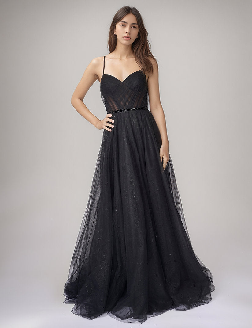Prom Dresses Long Formal A Line Prom Dress Nina Canacci 5401 Black