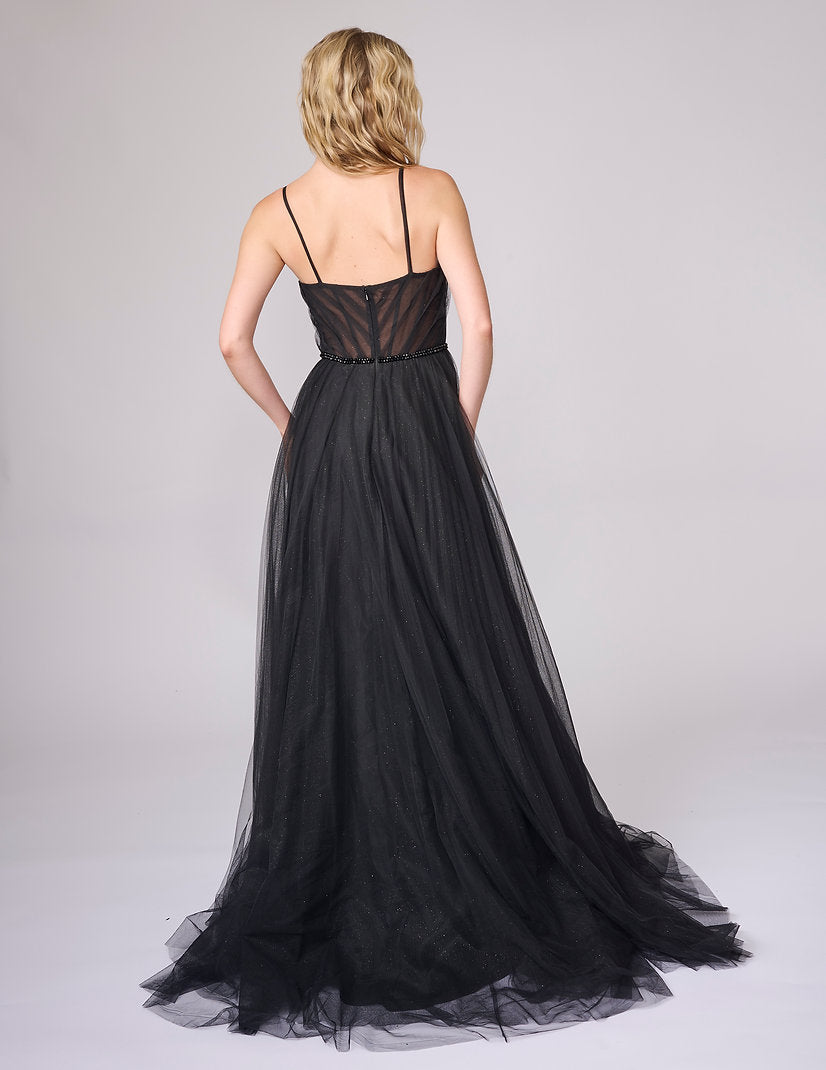 Prom Dresses Long Formal A Line Prom Dress Nina Canacci 5401 Black