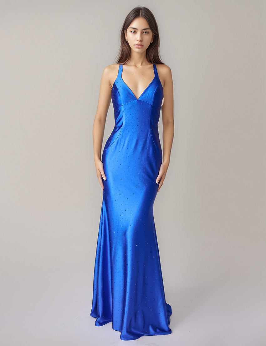 Prom Dresses Long Fitted Evening Formal Prom Dress Nina Canacci 6713 Royal