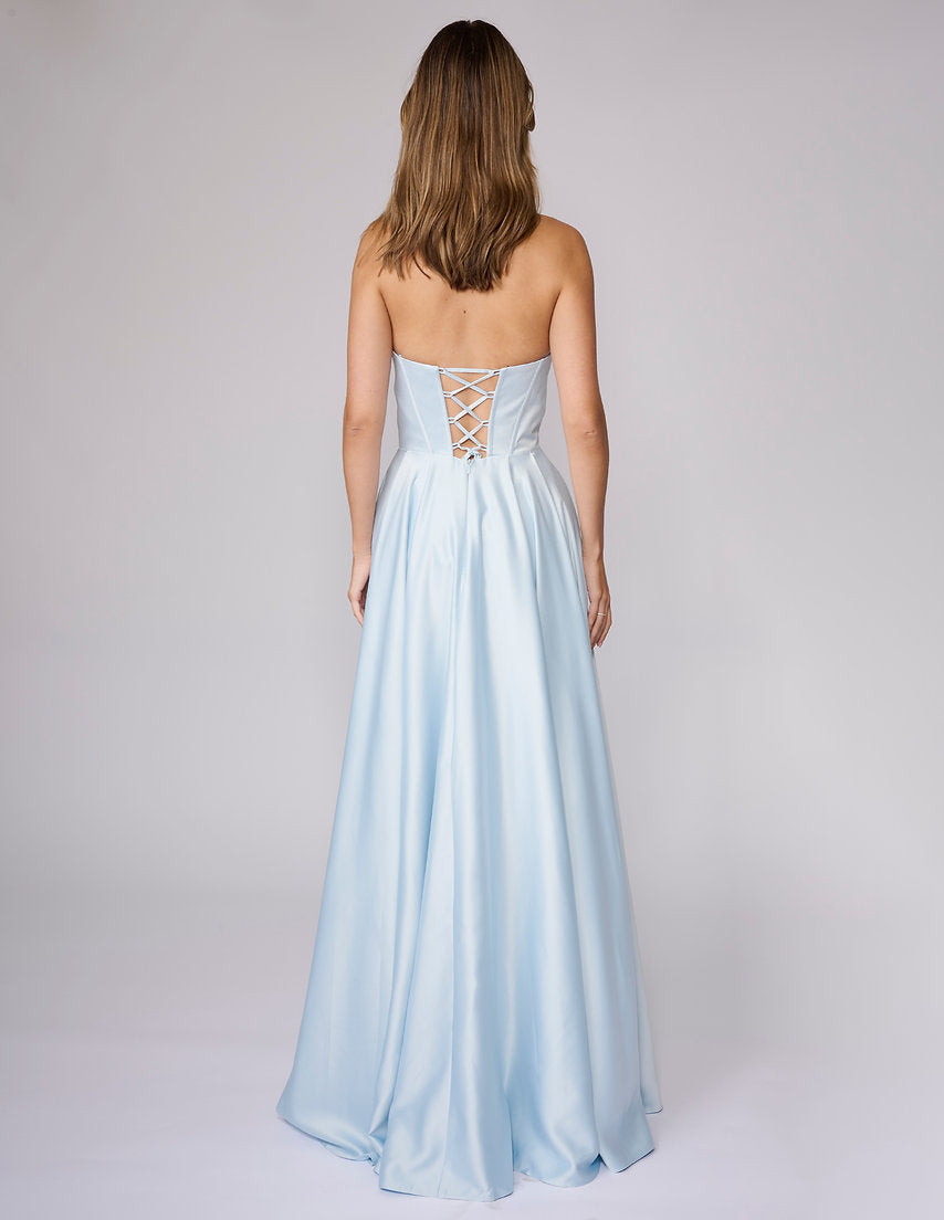 Prom Dresses Long A Line Formal Corset Prom Dress Nina Canacci 6718 BB Blue