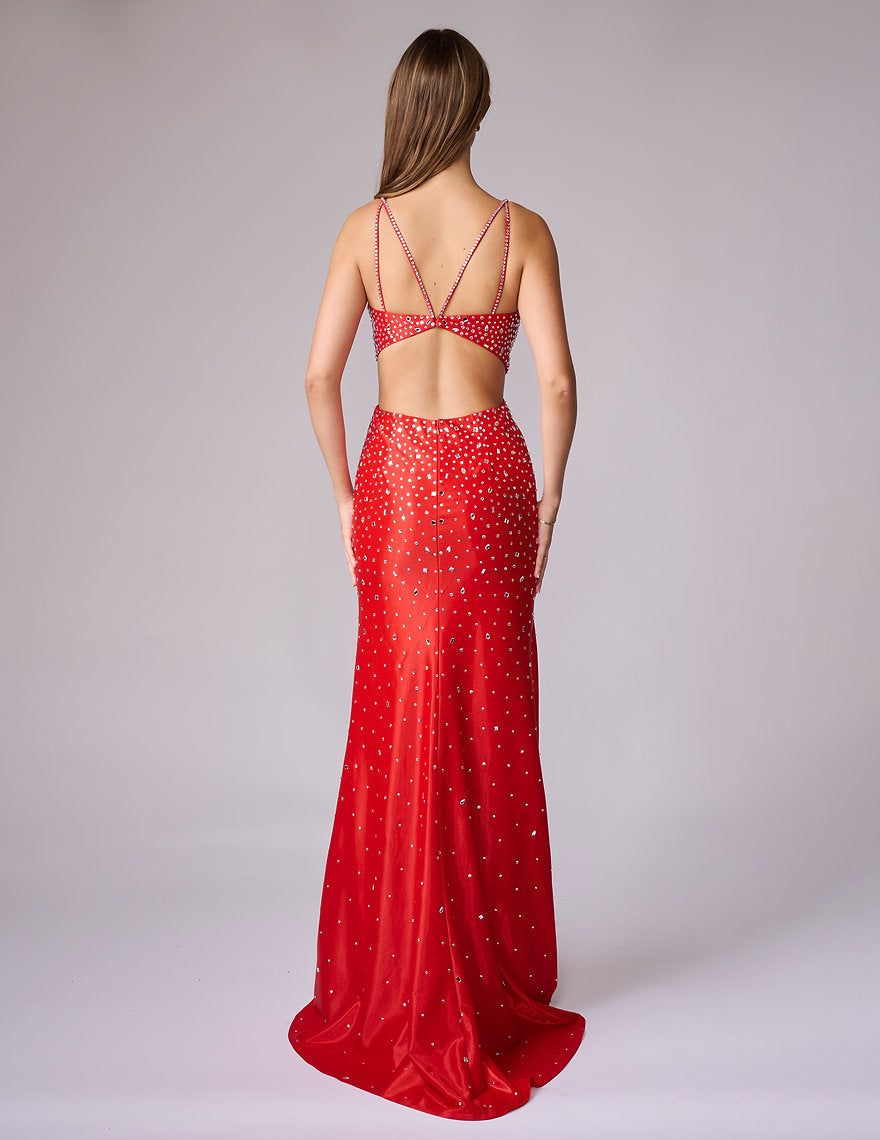 Prom Dresses Formal Long Beaded Prom Dress Nina Canacci 1611 Red