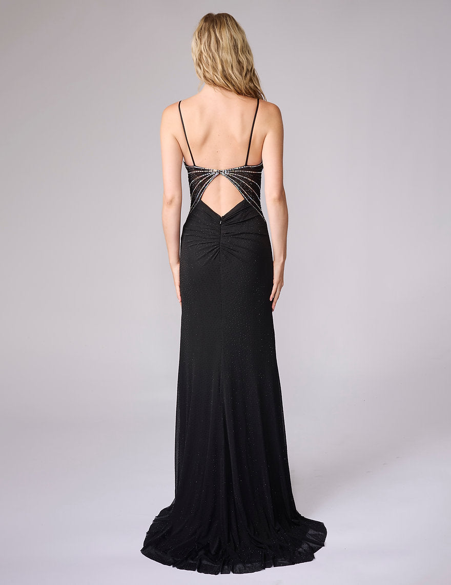 Prom Dresses Formal Long Slit Prom Dress Nina Canacci 1613 Black