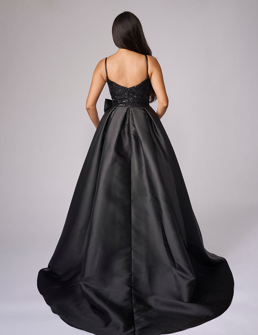 Prom Dresses Ball Gown Long Formal Corset Evening Prom Dress Nina Canacci 3278 Black