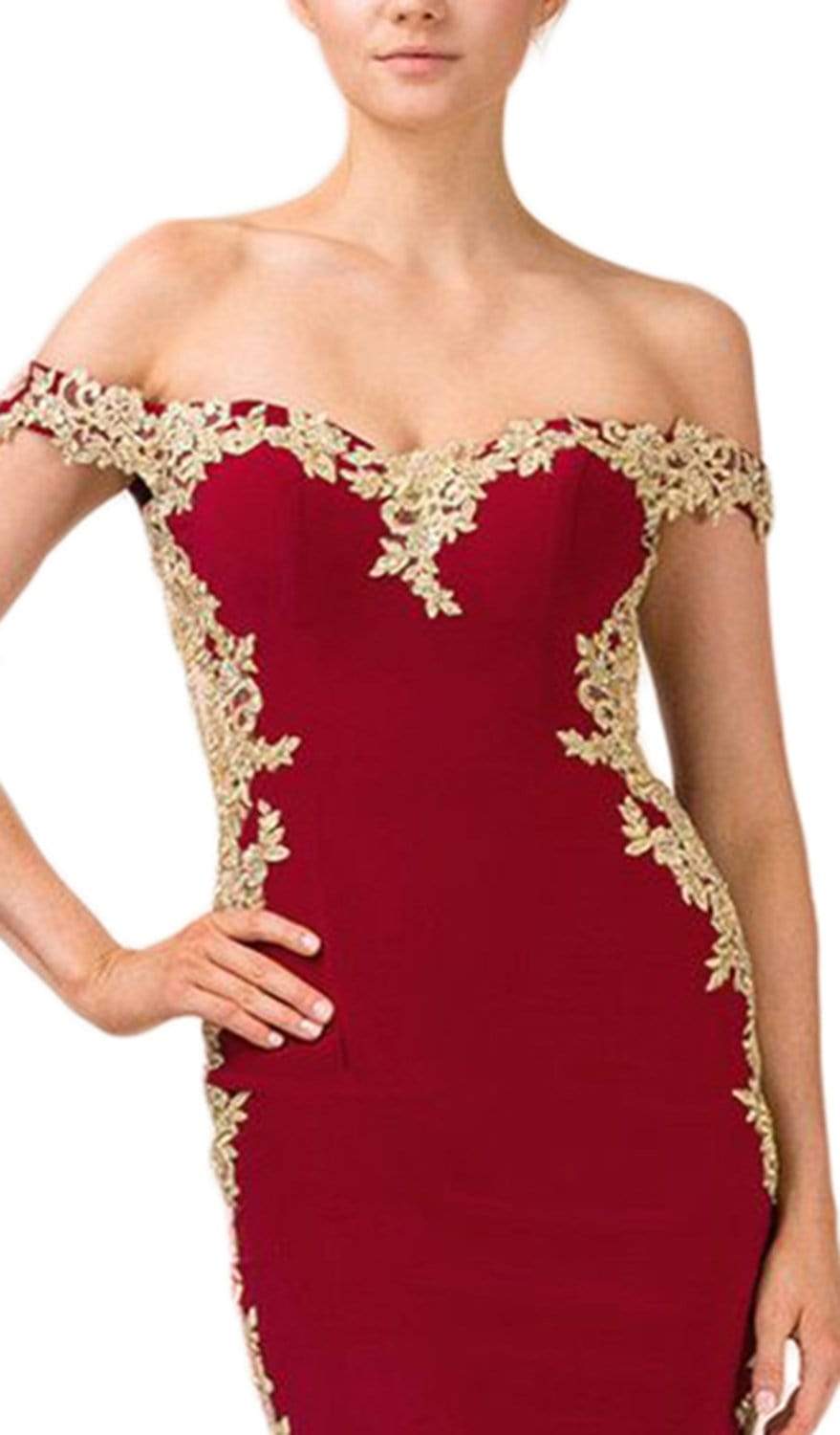 Off-the-Shoulder Mini Lace Cocktail Bodycon Eureka Fashion 7016