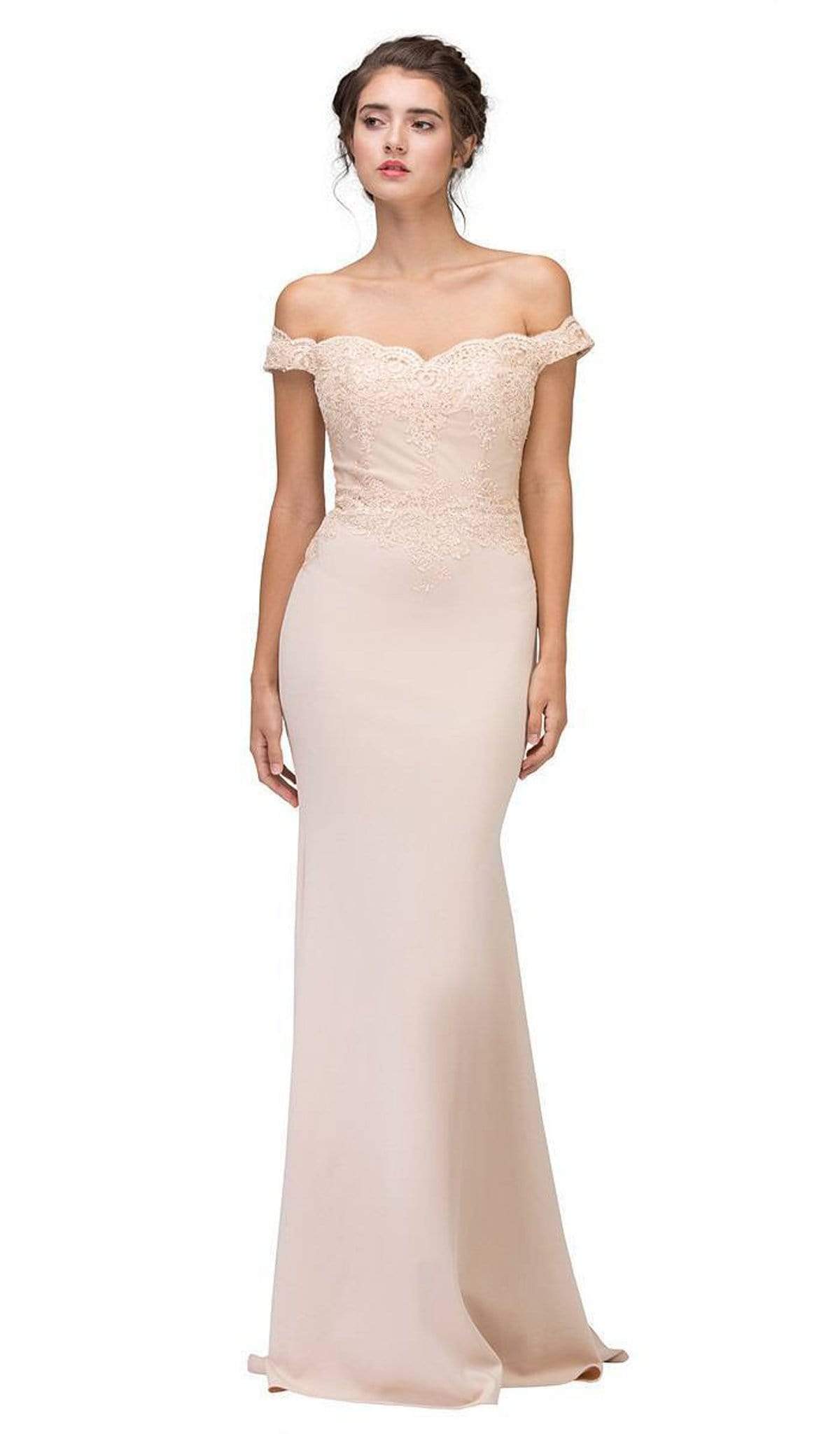 Off-the-Shoulder Floor-Length Jersey Formal Mermaid Dress Eureka Fashion 7100