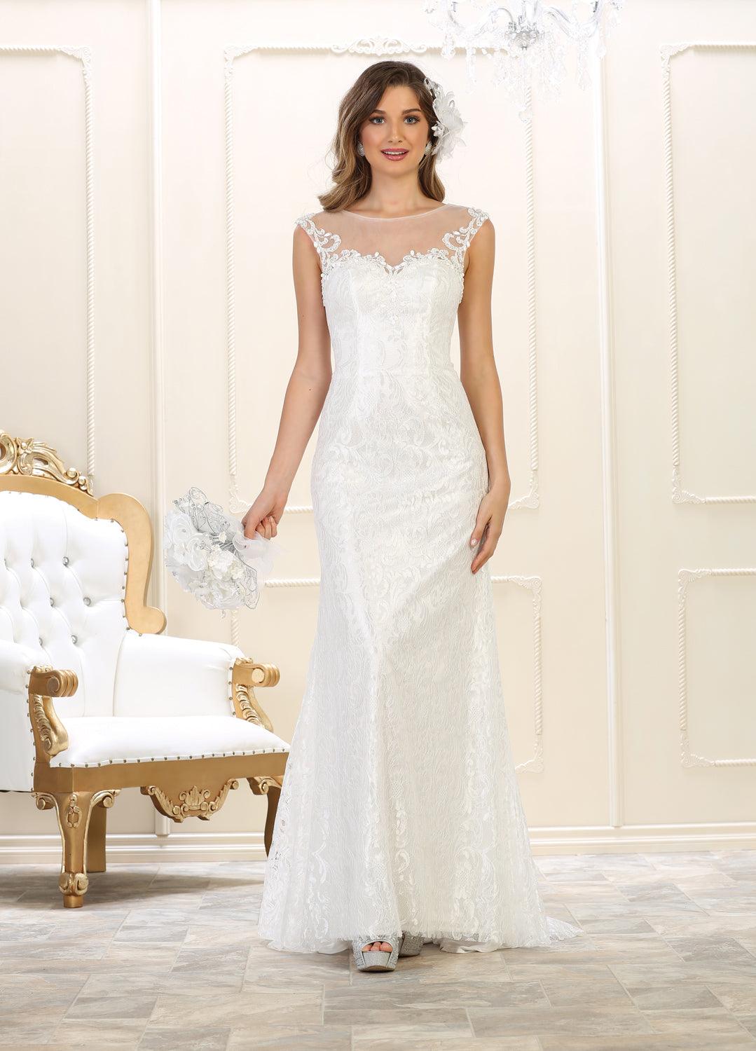 Evening Gown Long Prom Dress Formal Lace - The Dress Outlet May Queen