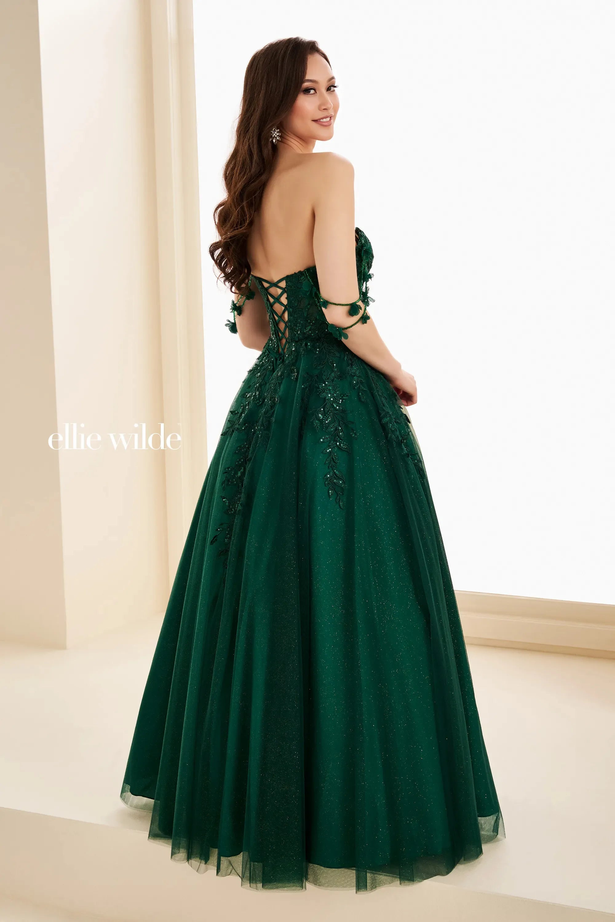 Prom Dresses Glitter Long Formal Beaded A Line Sequin Prom Dress Emerald