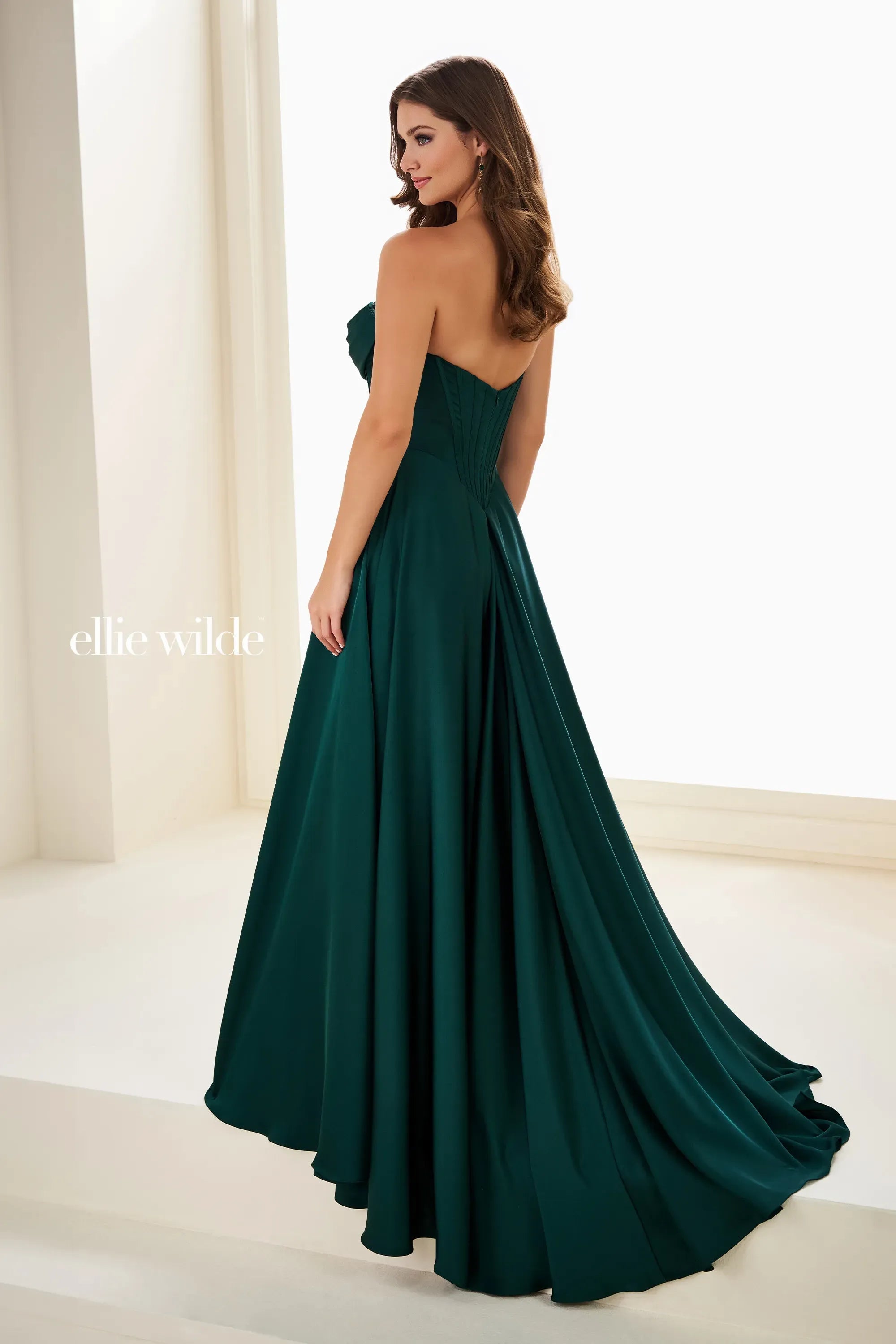 Prom Dresses Sequin Beaded Long Formal A Line Prom Dress Forest Green