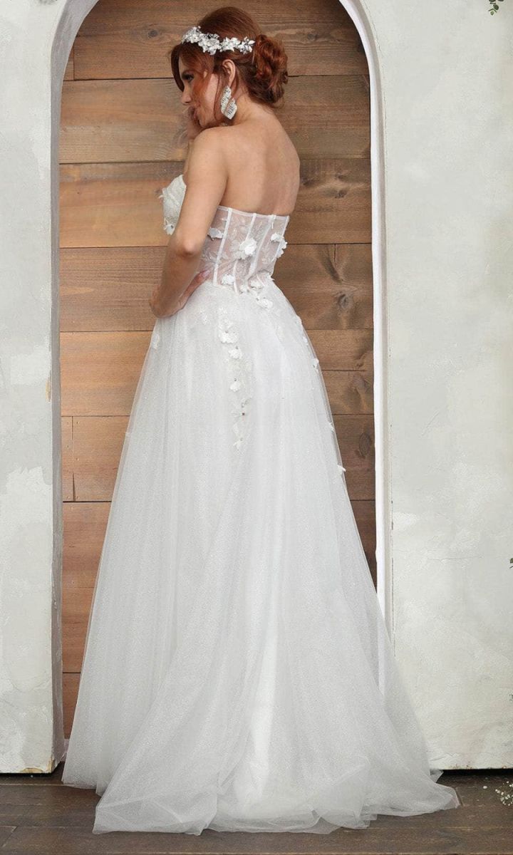 Sweetheart Floor-Length Tulle Bridal Dress A-Line May Queen 2059