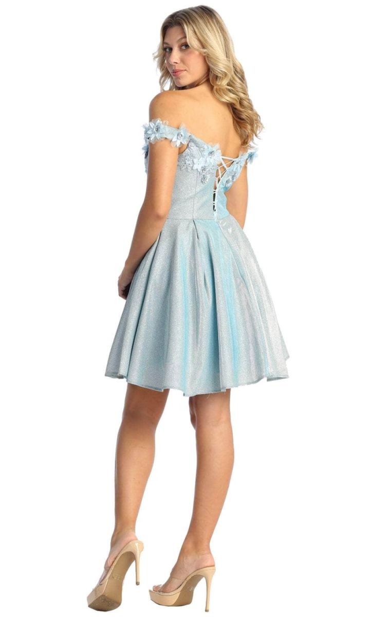 Off-the-Shoulder Mini/Short Tulle Cocktail A-Line May Queen 1906