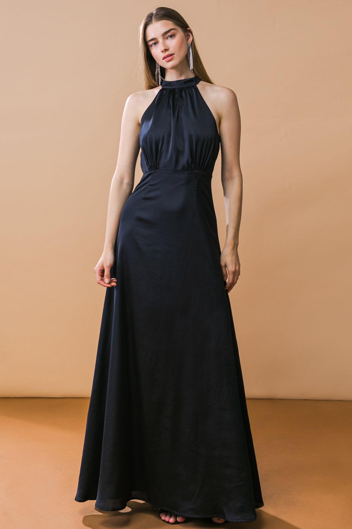 Formal Dresses Long Prom A Line Formal Dress Flying Tomato ID19191 Black