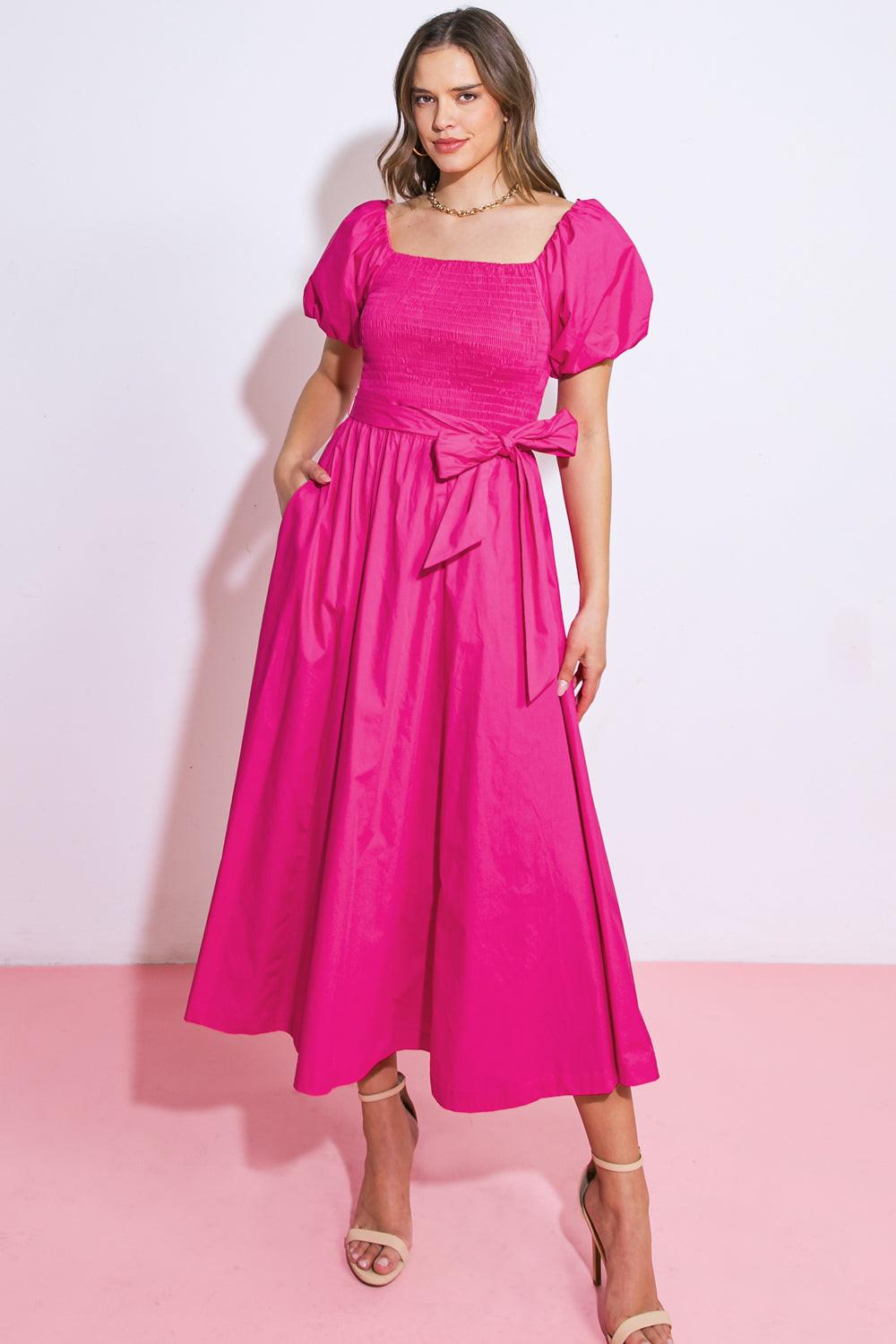 Square Tea-Length Satin Evening A-Line Flying Tomato ID20528
