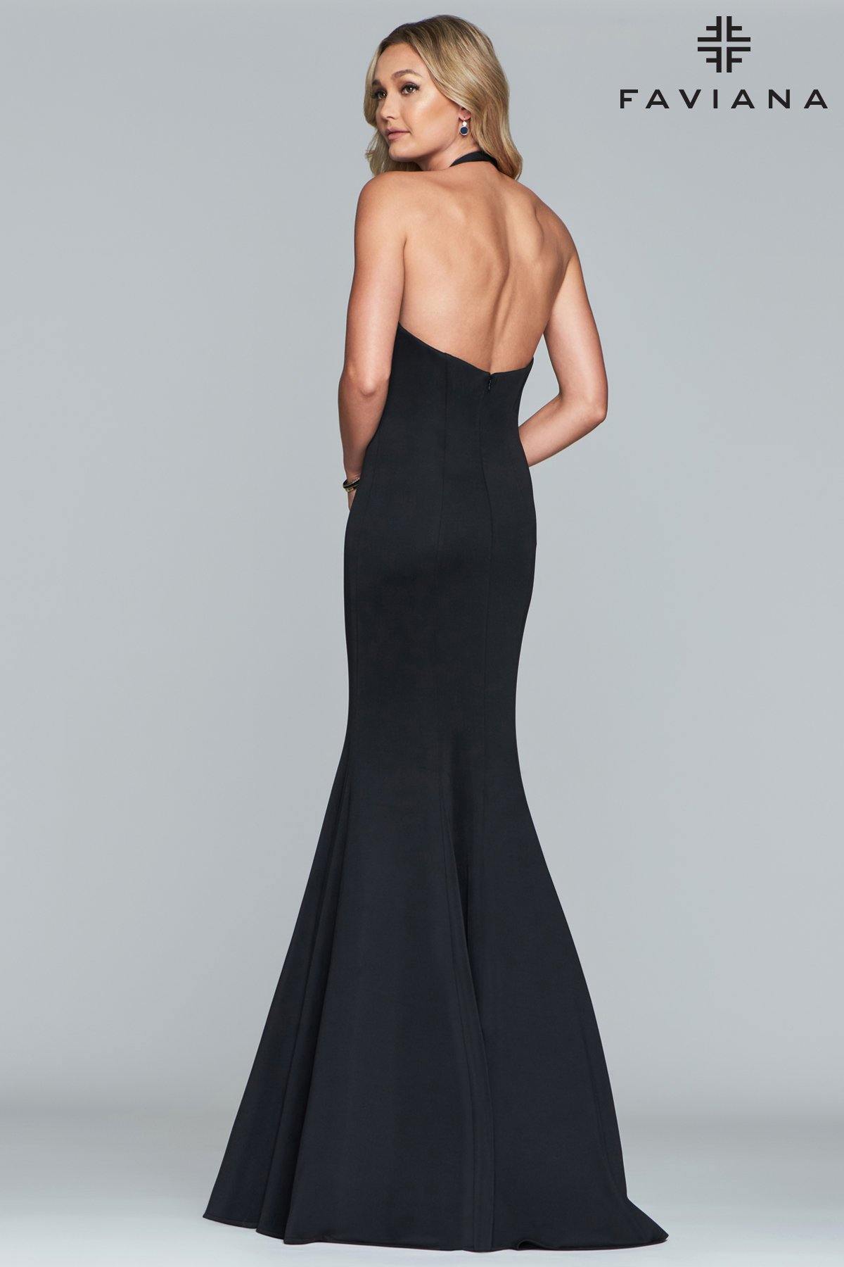 Faviana 10105 Long Mermaid Formal Dress - The Dress Outlet Faviana