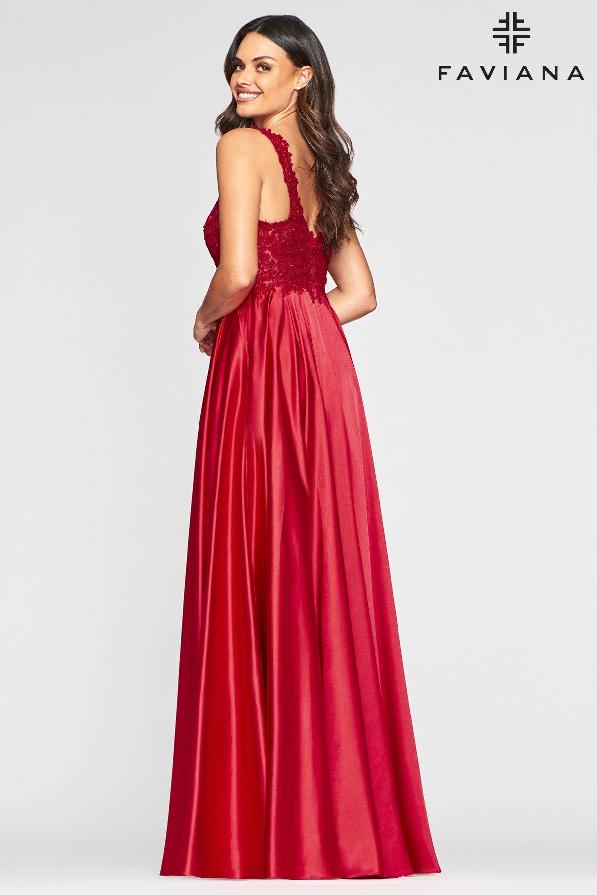 Faviana 10407 Long Sleeveless Prom Formal Dress - The Dress Outlet Faviana