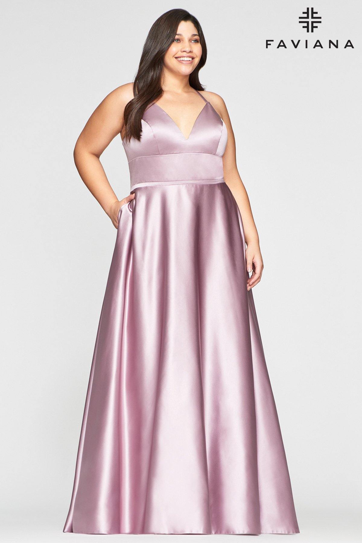 Faviana 9466 Prom Long Plus Size Ball Gown - The Dress Outlet Faviana