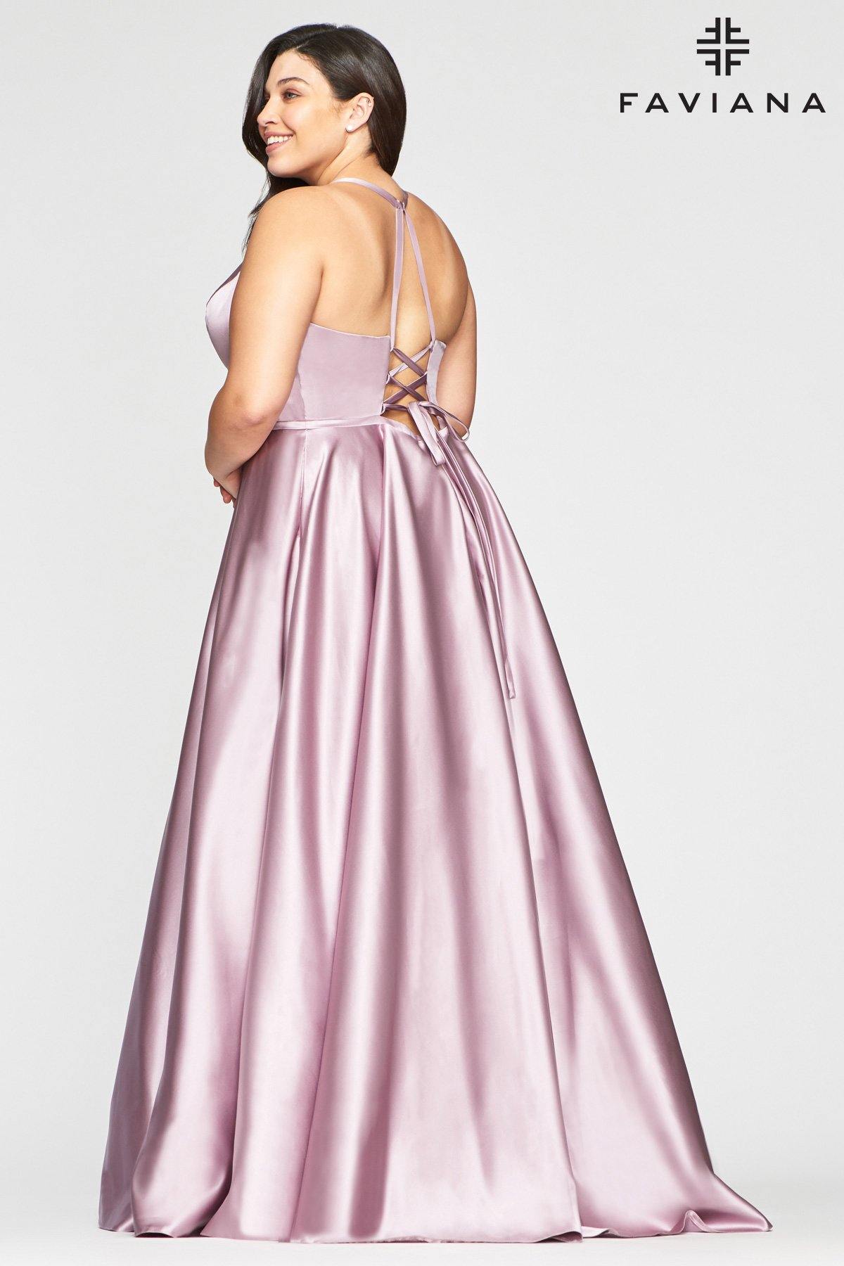 Faviana 9466 Prom Long Plus Size Ball Gown - The Dress Outlet Faviana