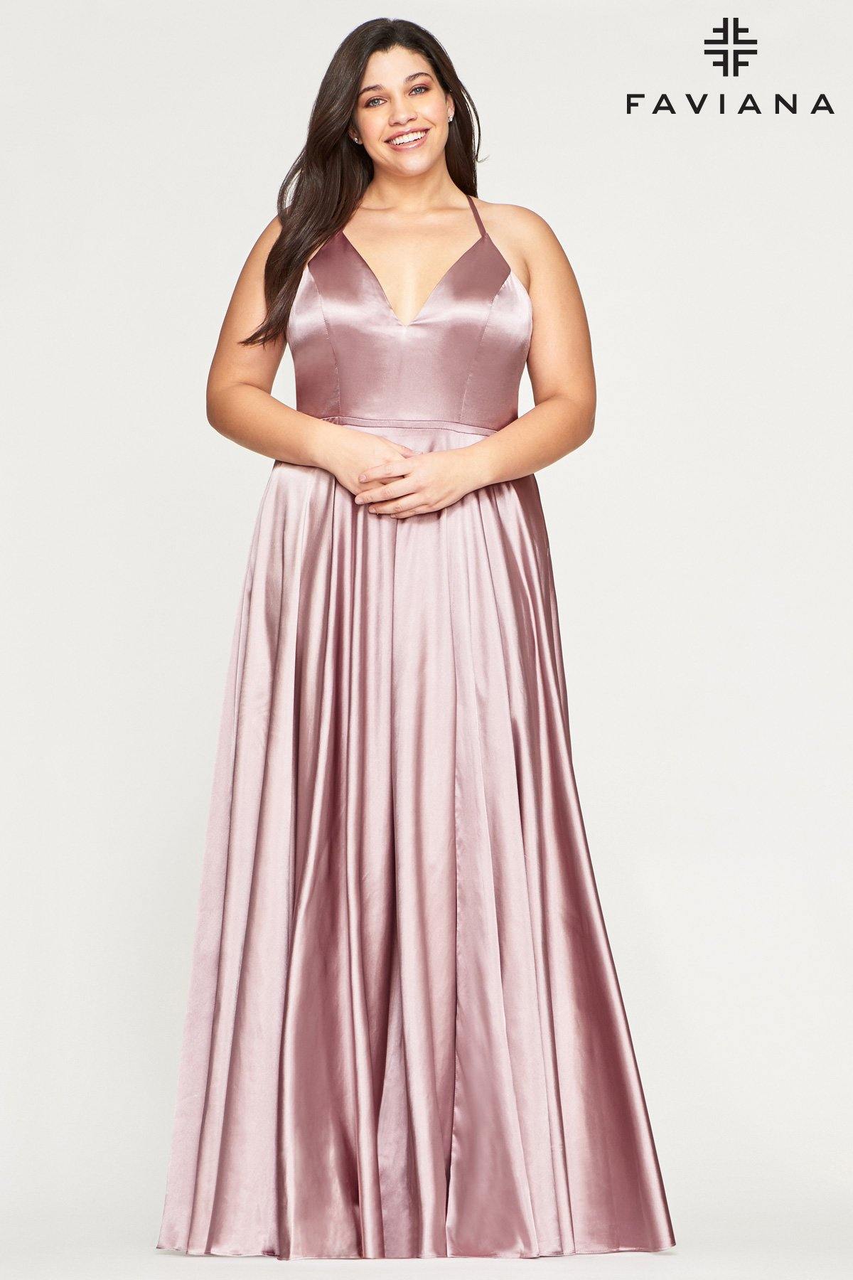 Faviana 9469 Prom Long Formal Plus Size Dress - The Dress Outlet Faviana