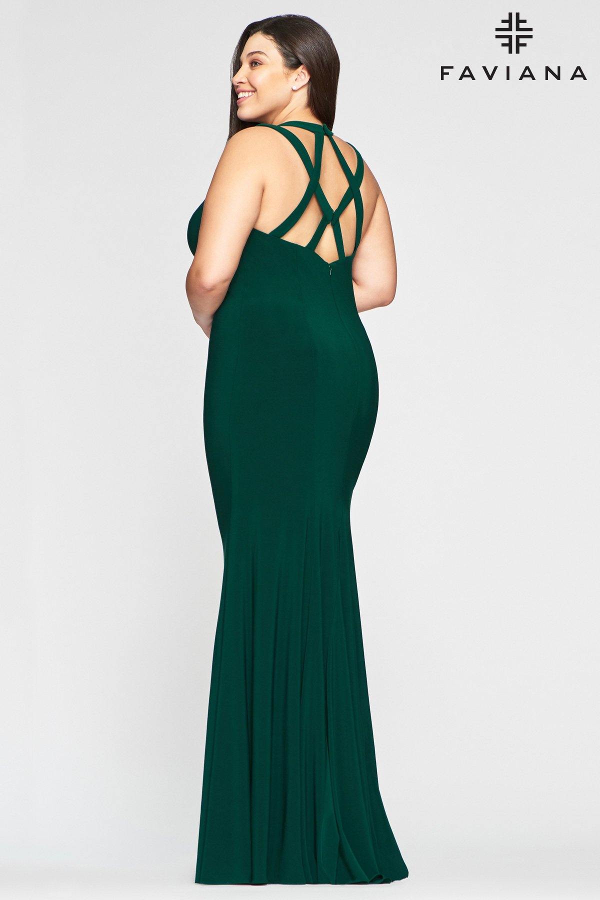 Faviana 9485 Long Formal Fitted Dress Evening Gown - The Dress Outlet Faviana
