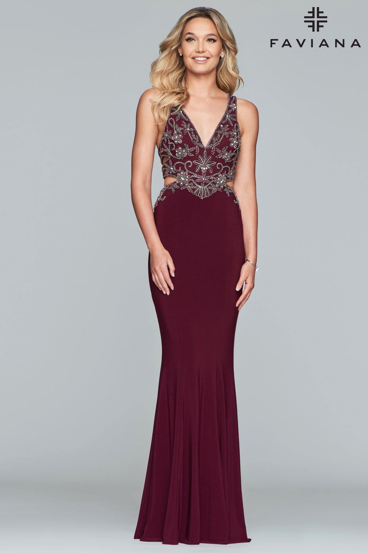 Faviana Long Fitted Prom Dress 10108 Sale - The Dress Outlet
