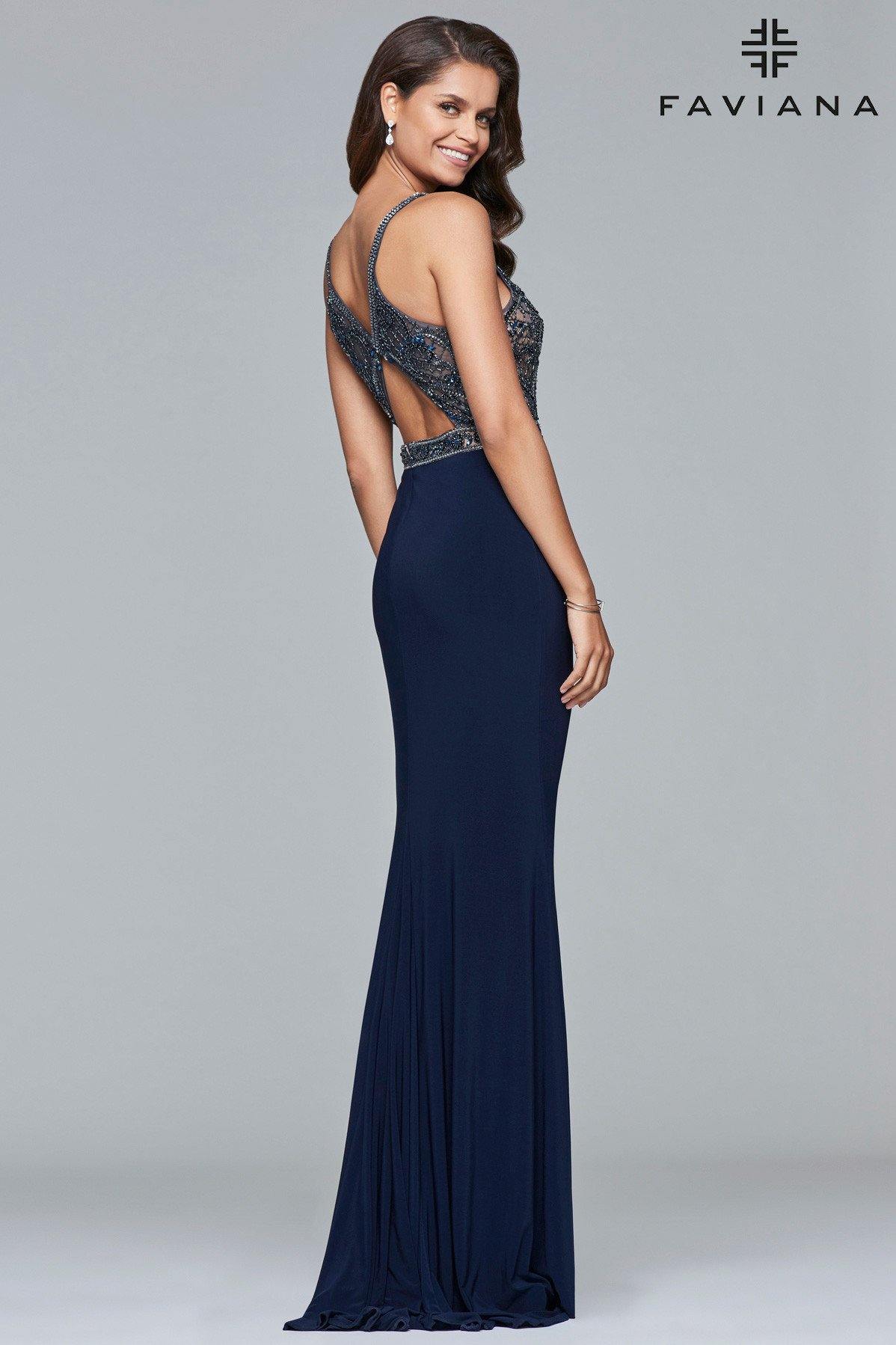 Faviana Long Prom Dress S10092 Sale - The Dress Outlet