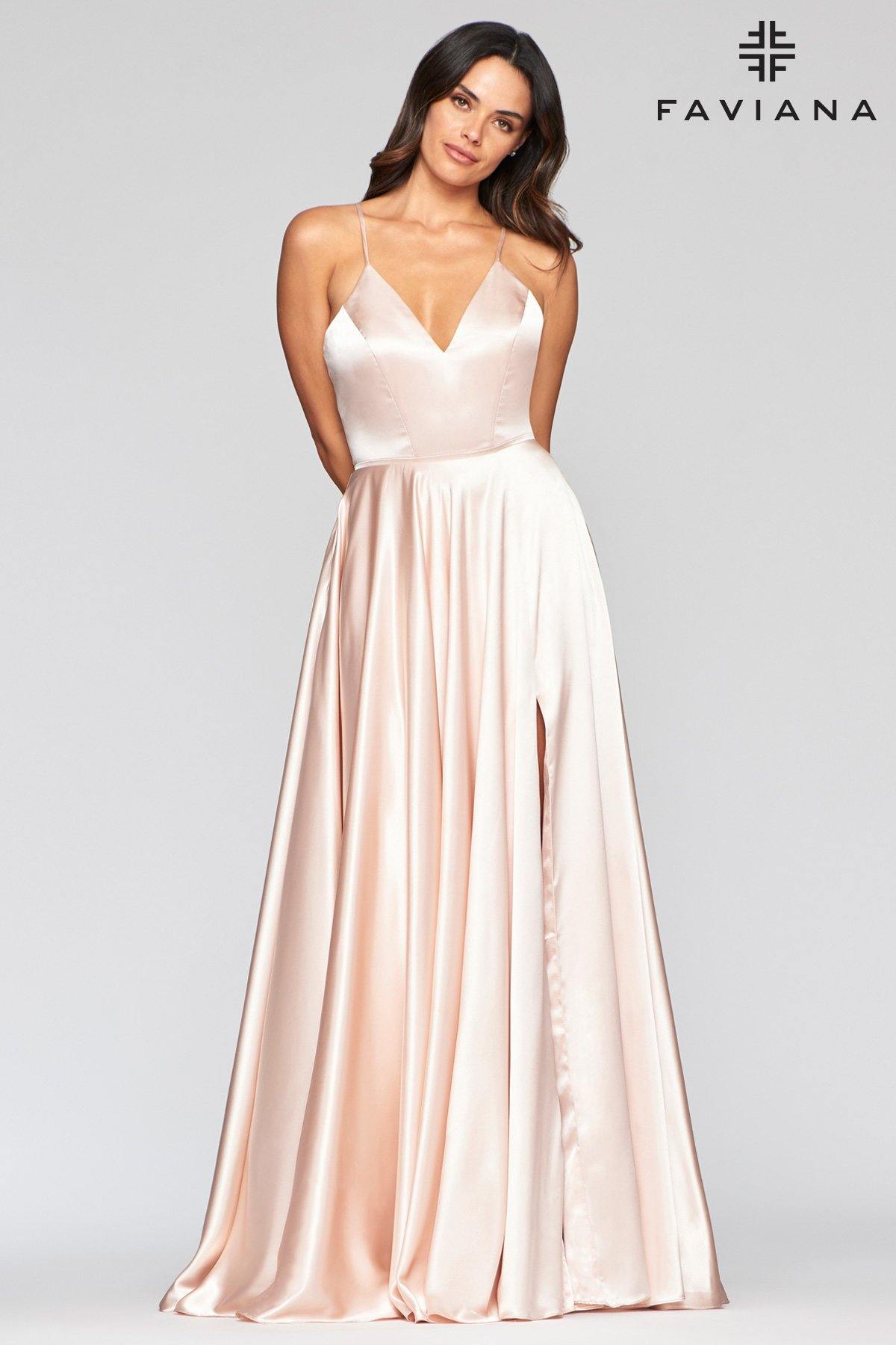 Faviana S10209 Long Formal Evening Prom Dress - The Dress Outlet Faviana