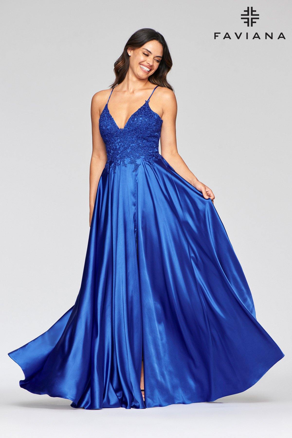 Faviana S10400 Long Formal Bridesmaids Prom Dress - The Dress Outlet Faviana