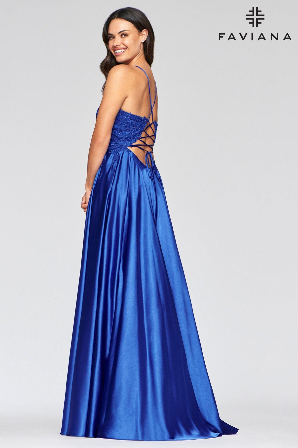 Faviana S10400 Long Formal Bridesmaids Prom Dress - The Dress Outlet Faviana