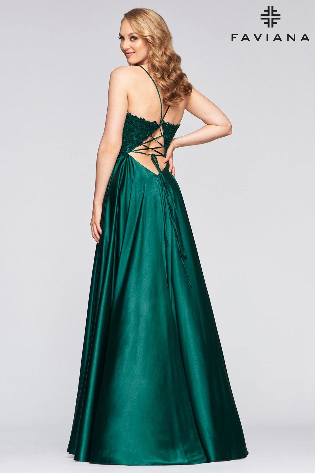 Faviana S10400 Long Formal Bridesmaids Prom Dress - The Dress Outlet Faviana