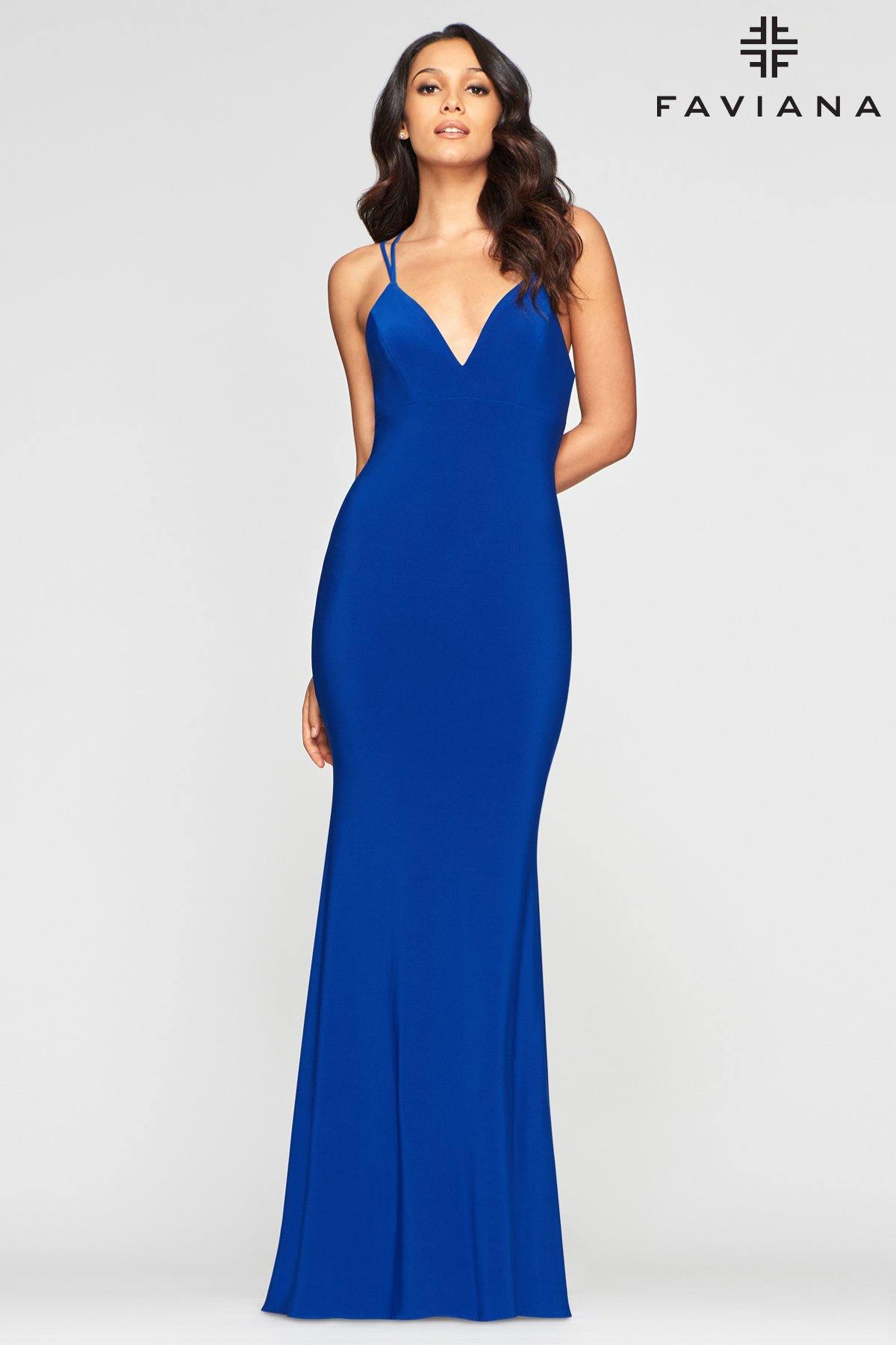 Faviana S10418 Long Formal Bridesmaids Prom Dress - The Dress Outlet Faviana