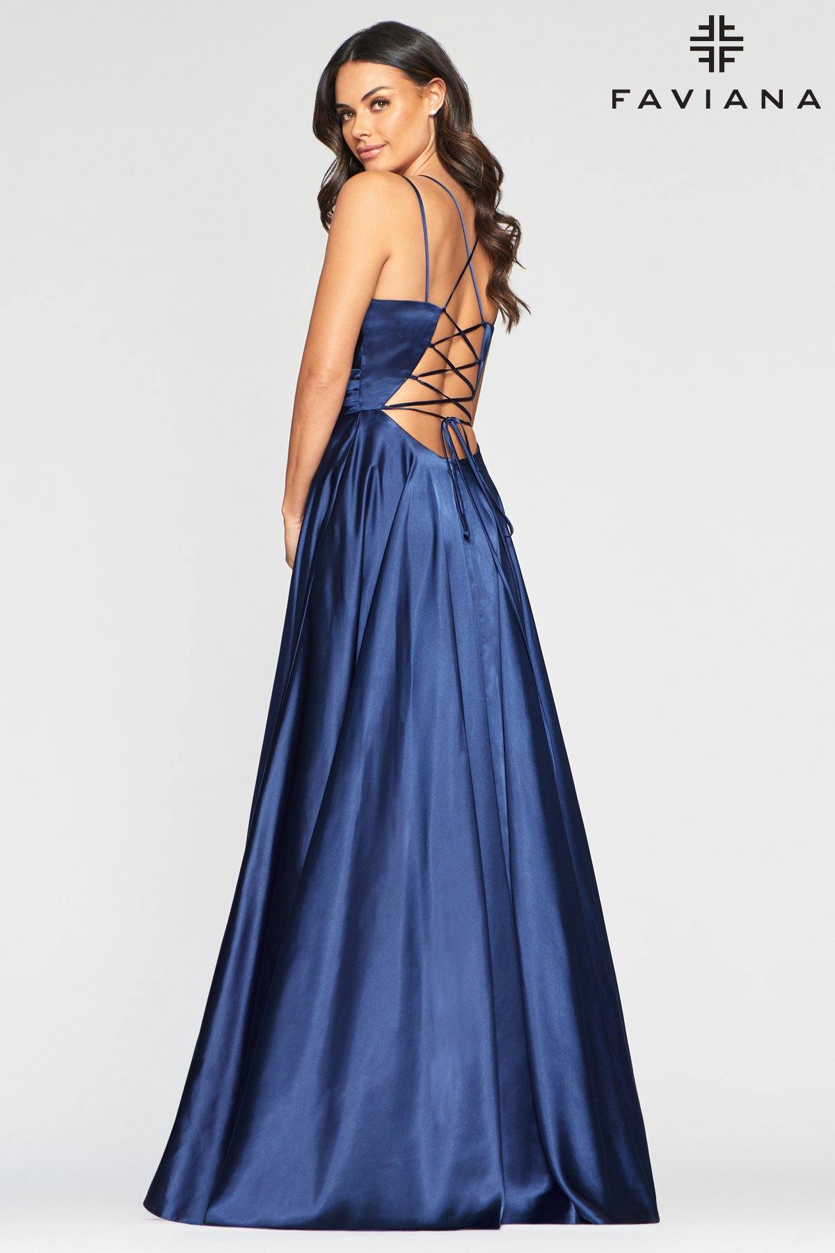 Faviana S10429 Long Formal Bridesmaids Prom Dress - The Dress Outlet Faviana