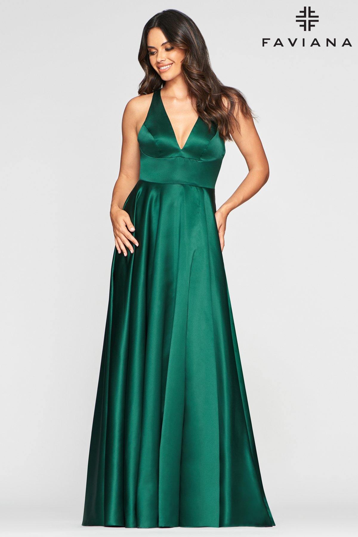 Faviana S10440 Long Bridesmaids Prom Ball Gown - The Dress Outlet Faviana