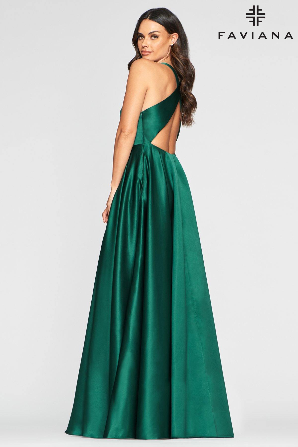 Faviana S10440 Long Bridesmaids Prom Ball Gown - The Dress Outlet Faviana