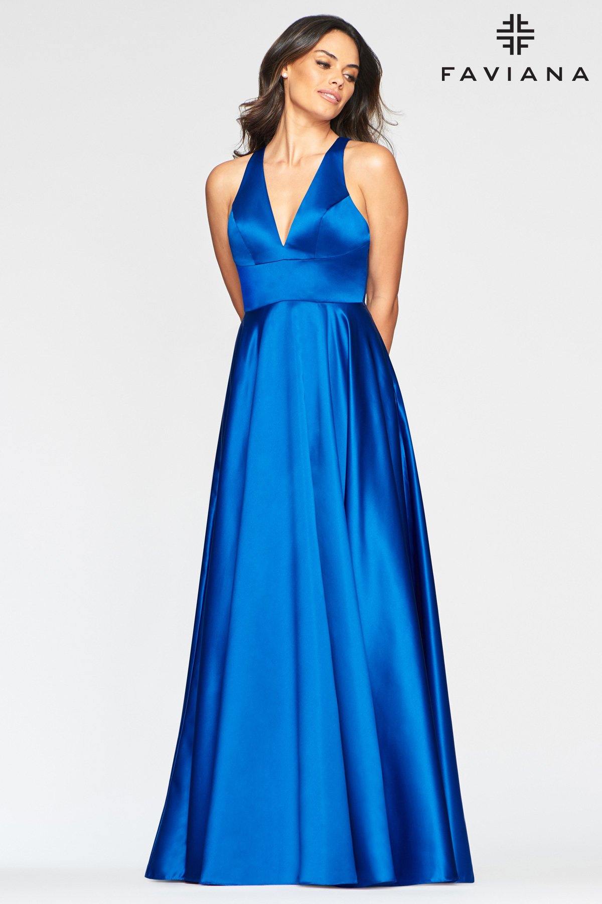 Faviana S10440 Long Bridesmaids Prom Ball Gown - The Dress Outlet Faviana