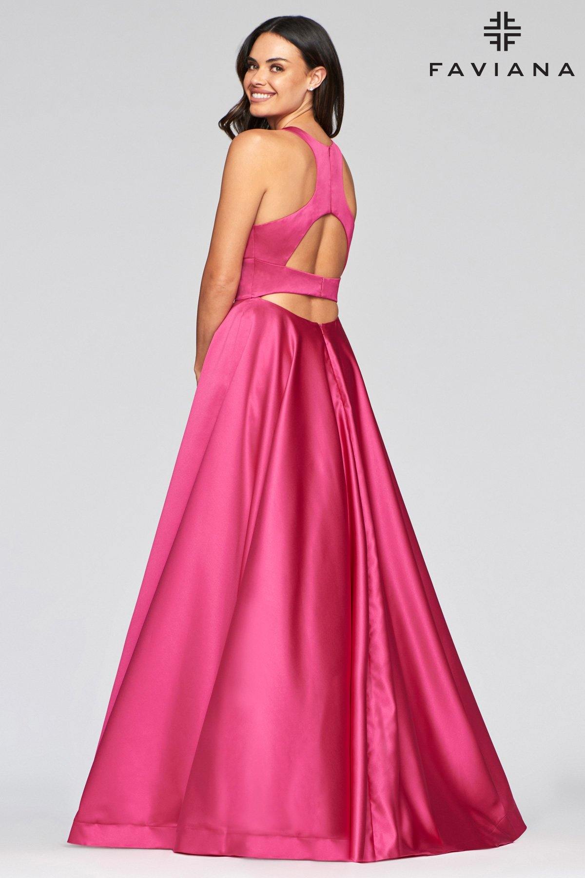 Faviana S10441 Long Formal Prom Ball Gown - The Dress Outlet Faviana