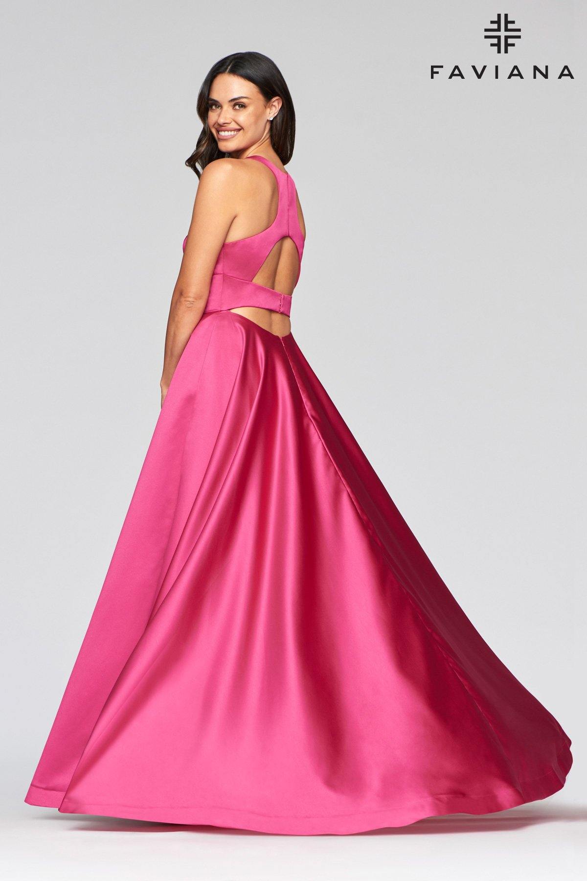 Faviana S10441 Long Formal Prom Ball Gown - The Dress Outlet Faviana