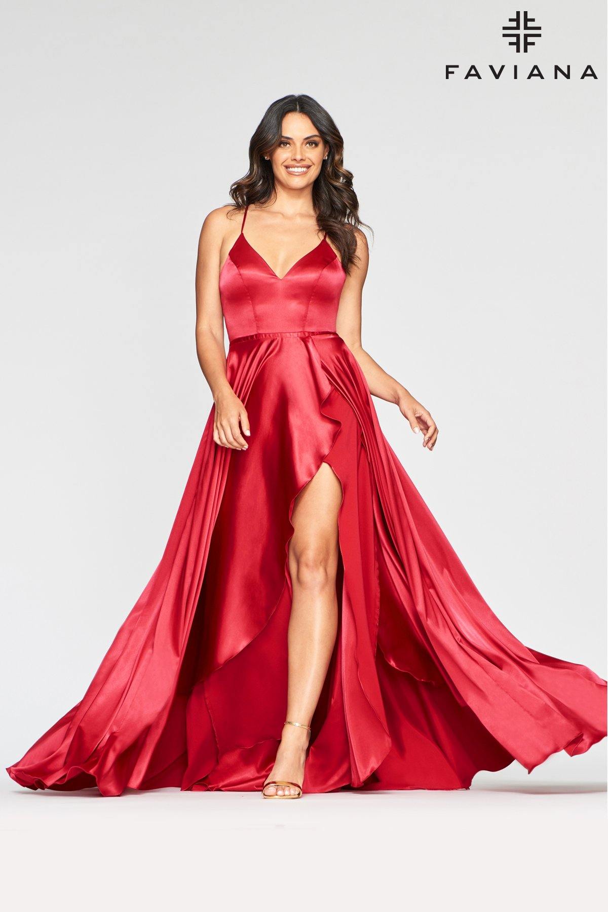 Faviana S10460 Long Formal Evening Prom Dress - The Dress Outlet Faviana
