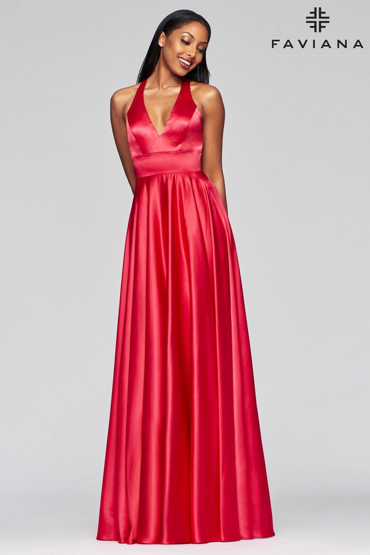 Faviana S10461 Bridesmaids Long Formal Prom Dress - The Dress Outlet Faviana